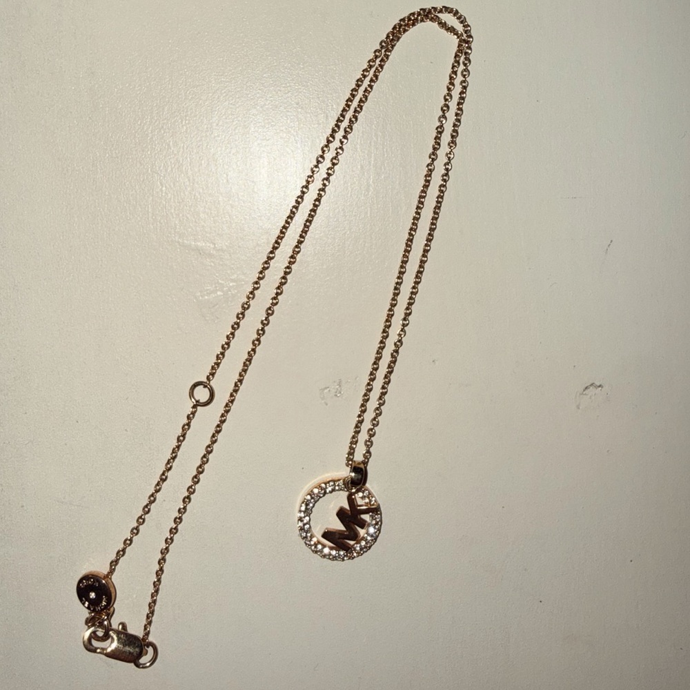 Elegant Michael Kors Gold Pendant Necklace